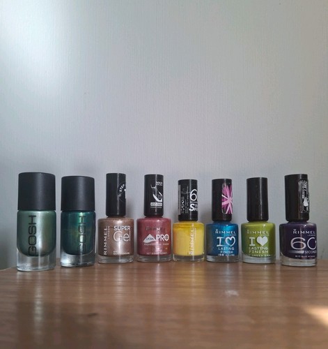 Nail polishes rimmel and - x8, polishes.