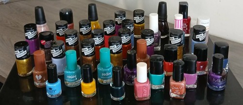 Job lot nail polishes in - nail,