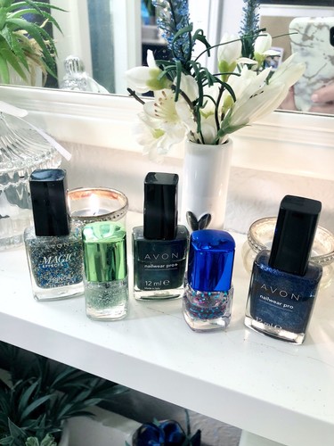 Set nail polished used - set,