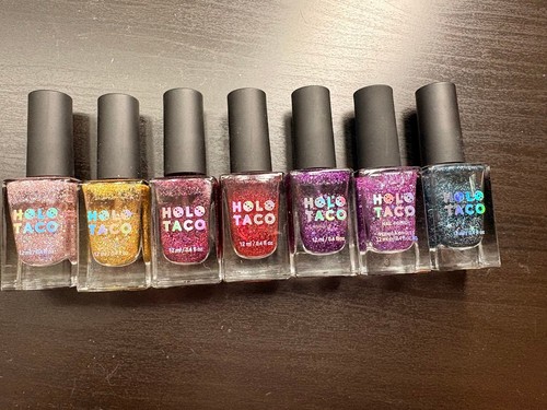 Holo taco glitter nail - glitter,