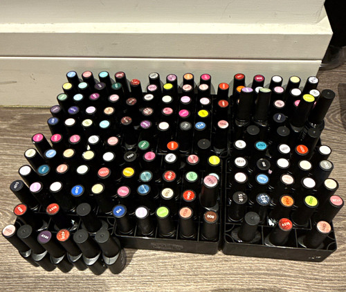 Gel nail polish bottles lot - gel,